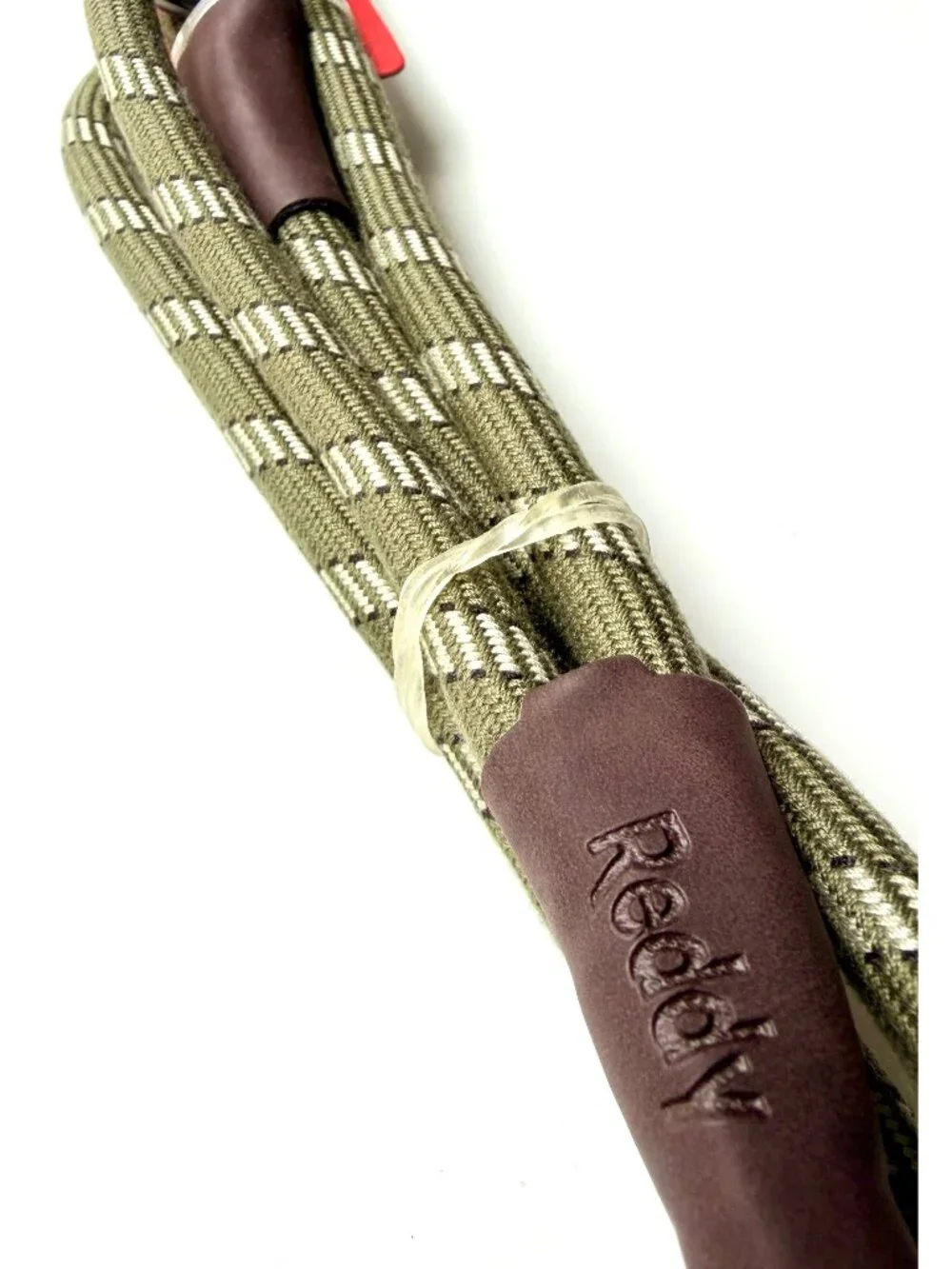 New Reddy Olive Rope Small Dog Leash Lead 4 ft Leather Strong Durable